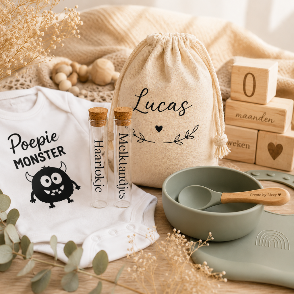 Herinneringscadeaus voor baby's van Create by Lizzy